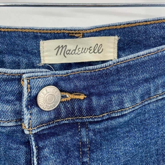 MADEWELL The Mom Jean Distressed Medium Wash Denim Blue Jeans Size 37 - Picture 6 of 9